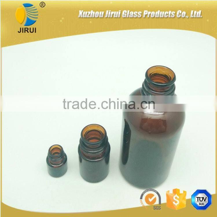 Amber pharmaceutical glass bottle with closure/ glass medical bottle