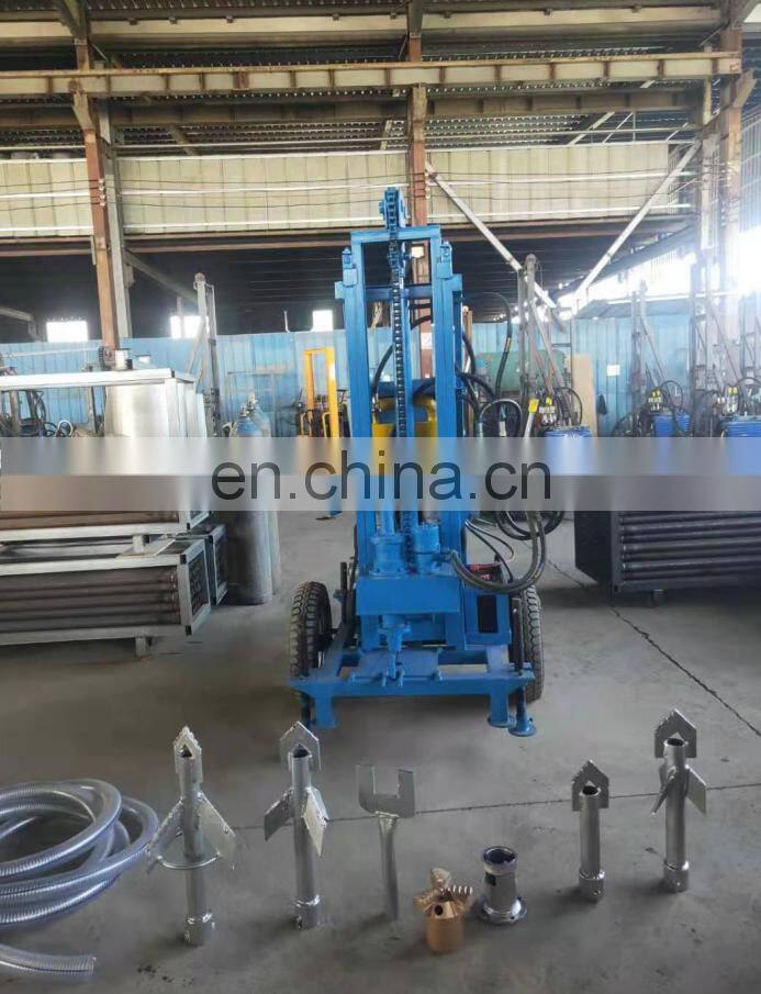 Africa hot selling professional quality 100m small portable water well drilling machine with electric starter