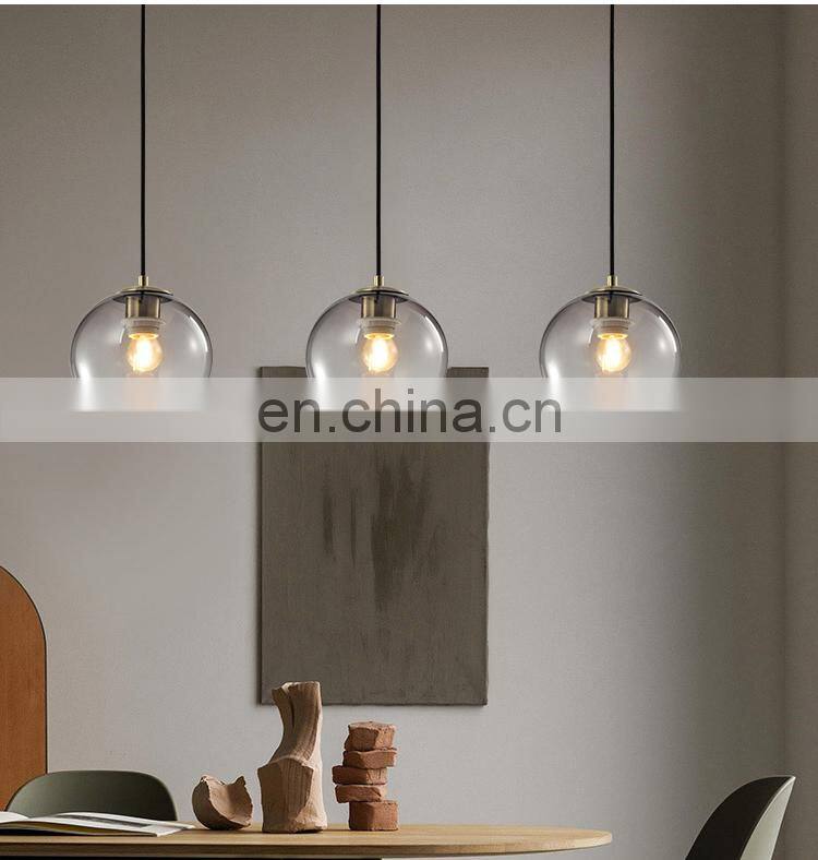 HUAYI Modern Simple Style Living Room Hotel Indoor Decoration E27 Chandelier Pendant Lamp