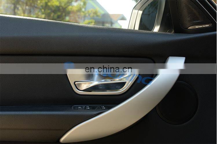 4pcs ABS Chrome Interior Door Handle Bowl Trim Cover Sticker For BMW 3 4 Series f30 f32 f35 316i 318i 320li Accessory