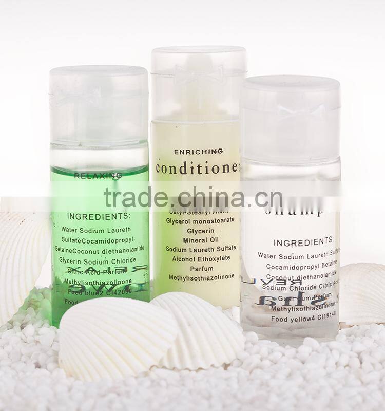 hotel plastic bottles for shampoo
