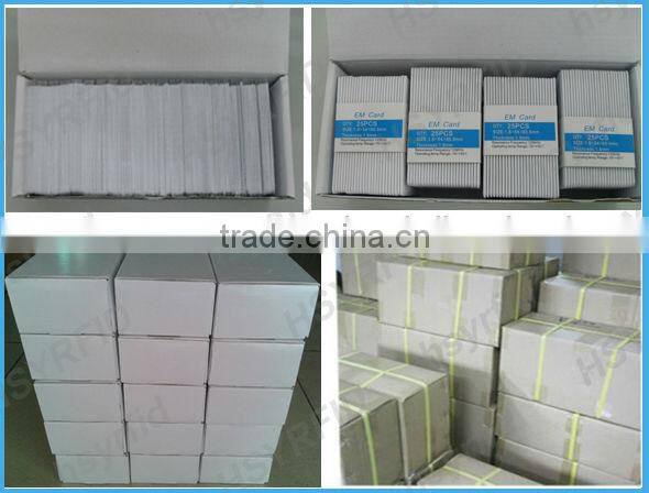 Factory alibaba smart security management RFID customized thickness blank plastic card for RFID system
