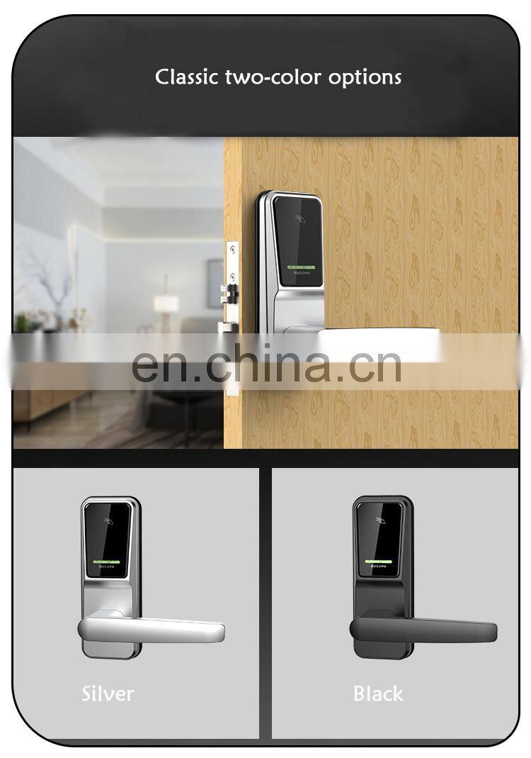 Factory Wholesale Popular Office Keyless Smart Rfid Card System Electronic Key Digital Smart Price Hotel Door Lock Manufacturer