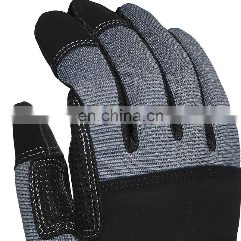 Microfiber Anti-slip Box Handling PVC Dotted Gloves Gas Drilling Glove