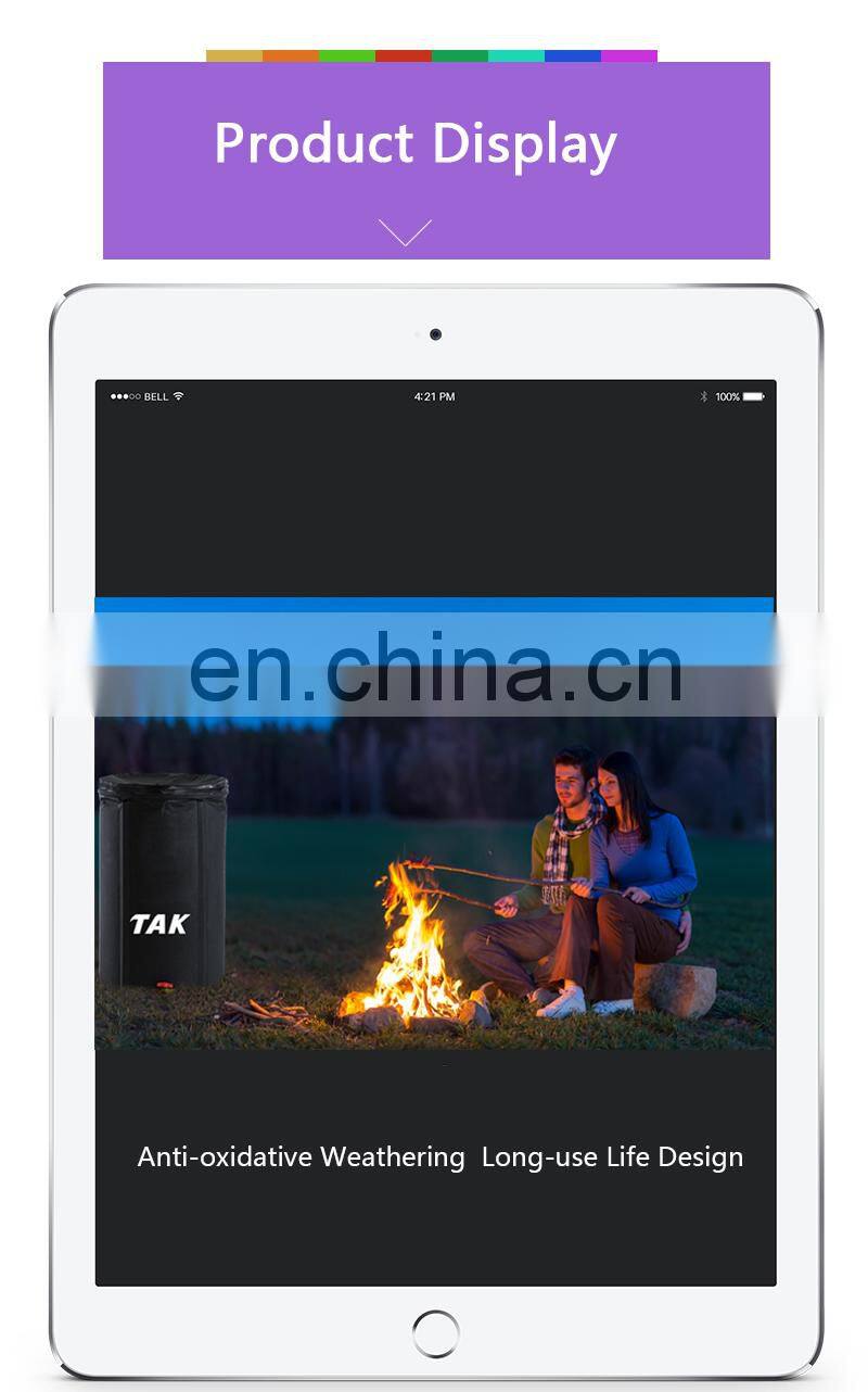 Green and black folding portable 55 gallon,150 gallon plastic pvc rain water barrel collection tank