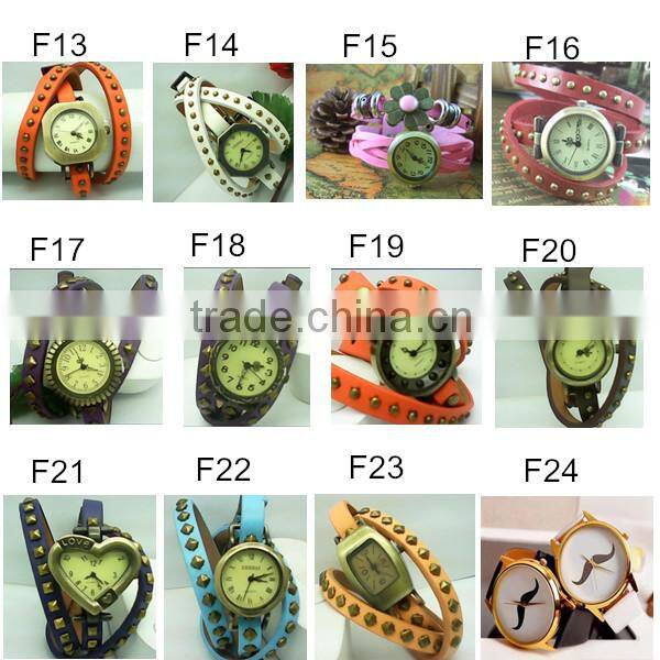 high quality vintage wrist watch leaf bracelet