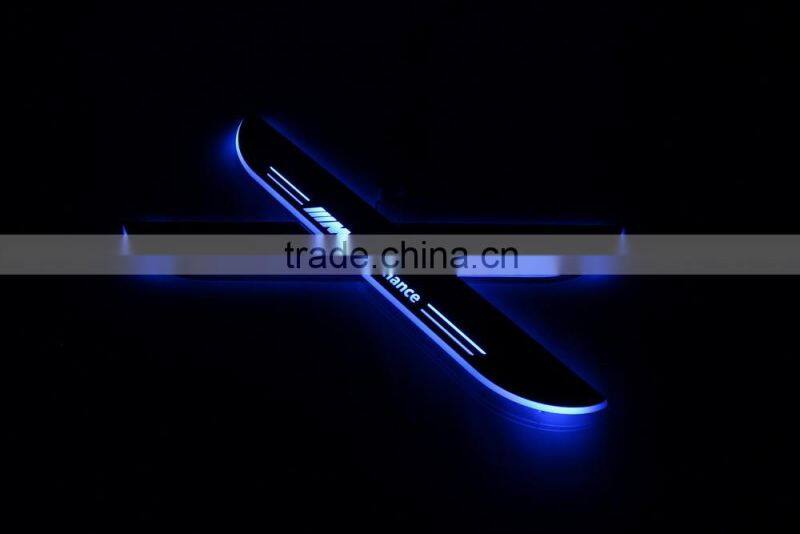 LED flash scuff Sill Plate light for X1 E84 2011~2015 car door sill plate light moving flash car sill plate light