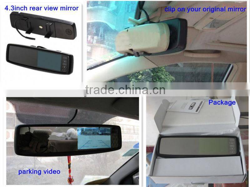 4.3 inch rear view mirror bluetooth rear view mirror monitor