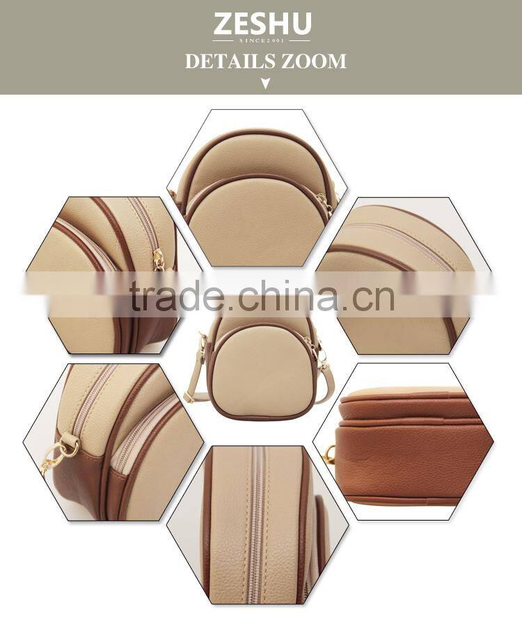 wholesale new fashion customizable beige pu shouler bag