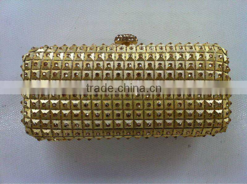 Jiachen Bag factory sell cheap mesh crystal clutch bags