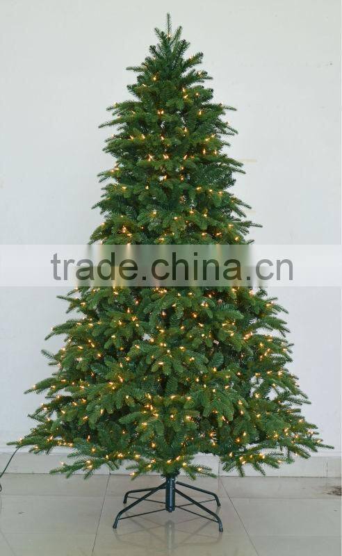 Plastic PVC Forked Pine Needles Used for Making Artifical Christmas Tree (PVC Monofilament)