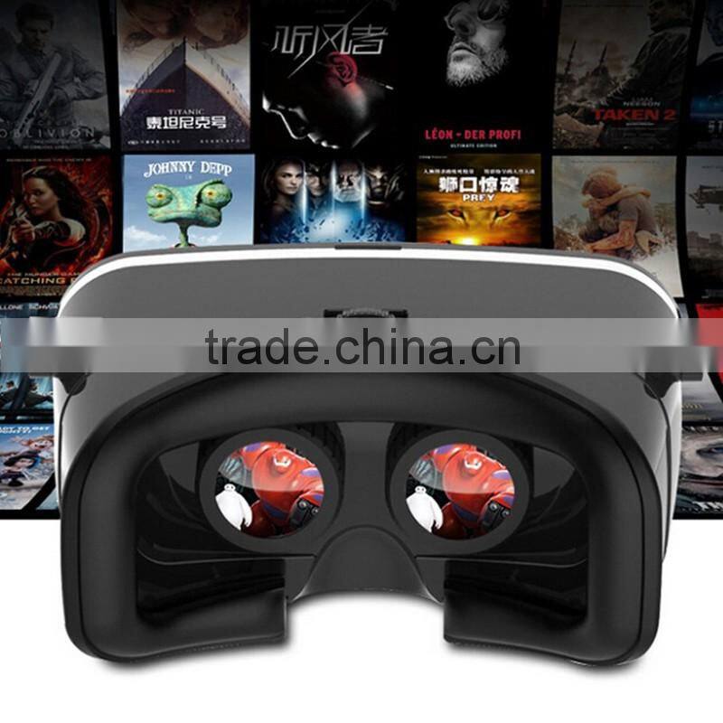 2016 Virtual Reality Glasses Head Headset VR Box 3D Glasses for 3.5 to 6.0 inch Smartphone VR Shinecon