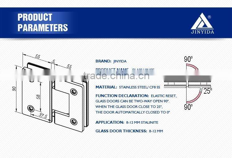 stainless steel 304SS glass clamp