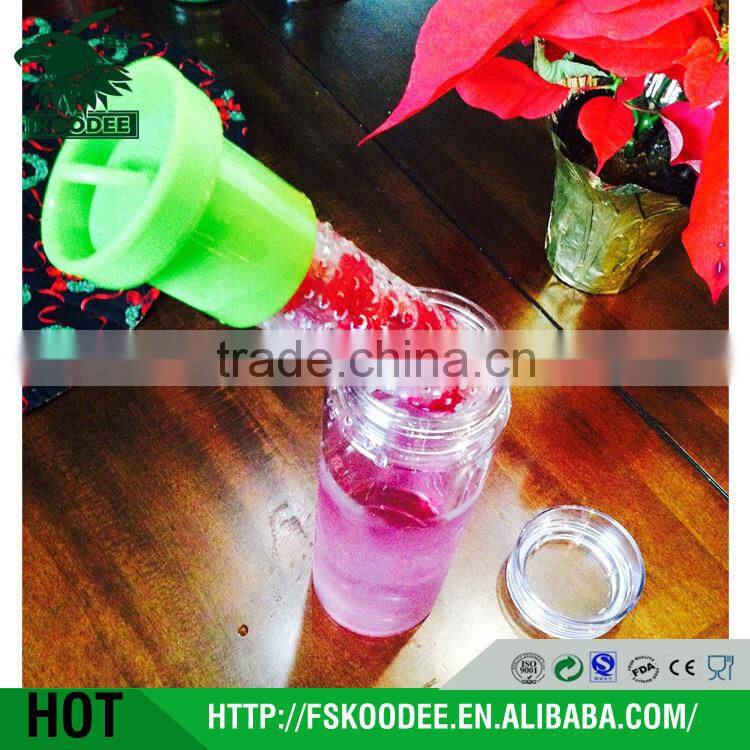 2016 Promotional Gift Plastic Dinking Water Bottle with Fruit Infuser