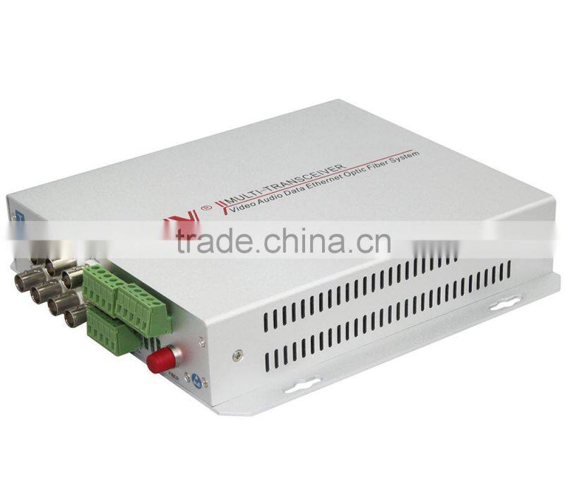 8CH Video Fiber Optic Transceiver with 1CH Bi-directional Audio