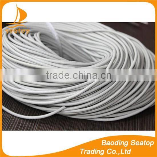 wholesale green round cowhide rope DIY jewelry accessories