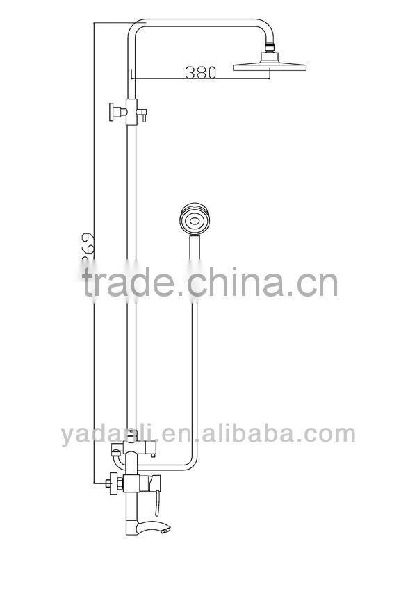 copper rain shower with single handle -9104