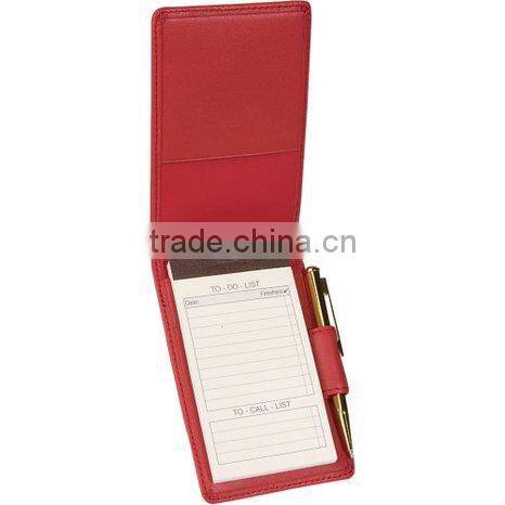 New Arrival Fashion Custom Deluxe Leather Flip Style Notepad