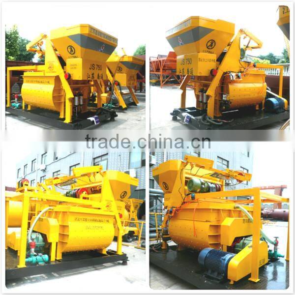 JS750 price of concrete mixer