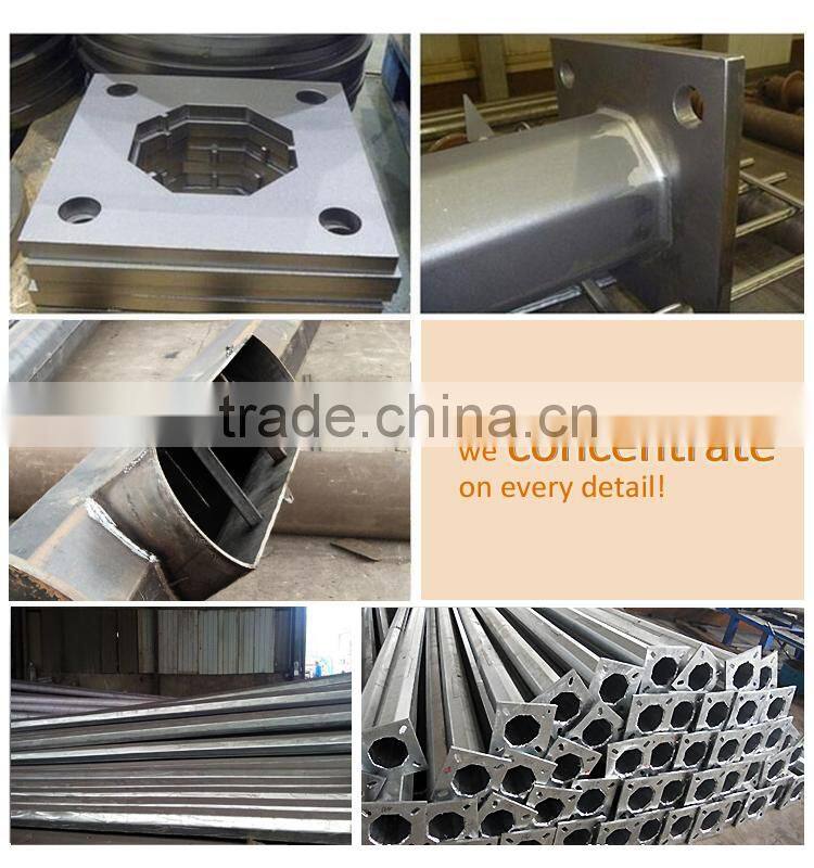 Galvanized outdoor square / round sign post