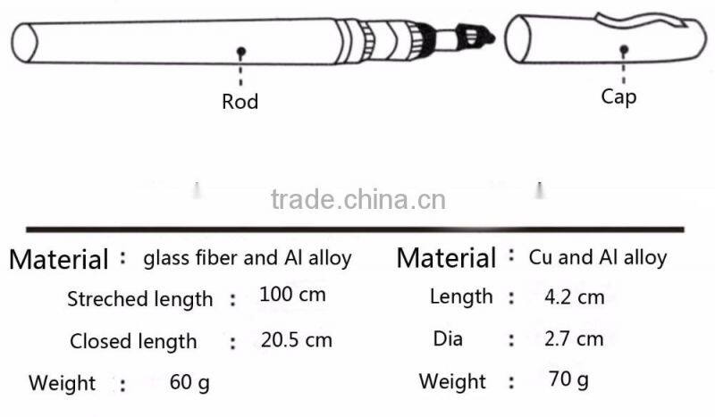 Chentilly02 GBG-39 cheap price mini fishing rod of pen style wholesale
