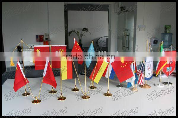 Table Flag with Metal Table Flagpole
