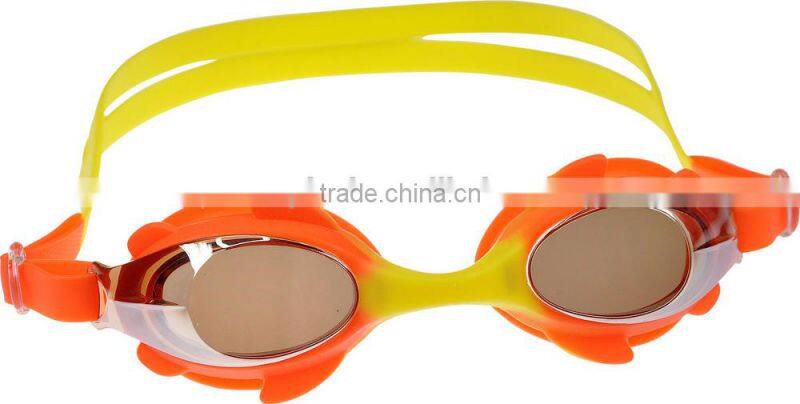 Funny cheap kids cartoon swimming goggles,fish kids goggles,kids swimming glasses