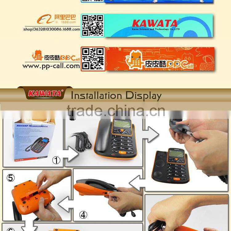 tough blinking keyboard waterproof industrial telephone