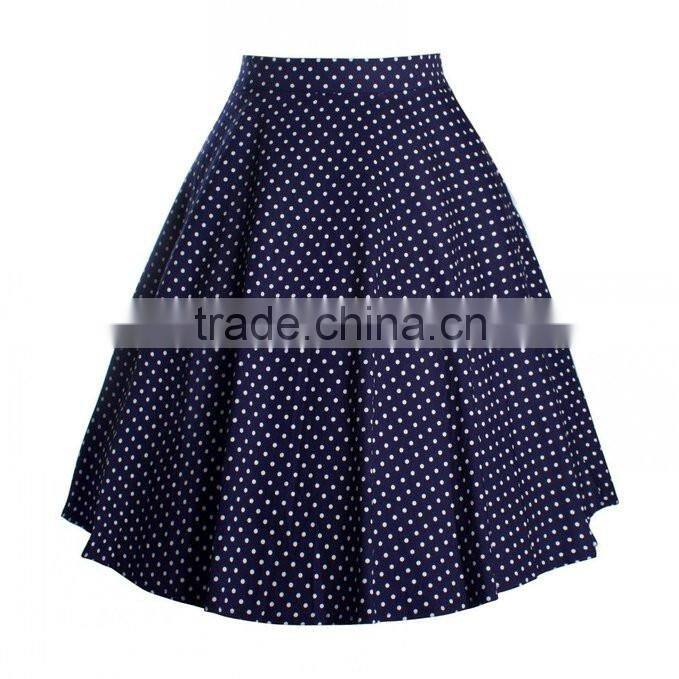 Women's flower Print Flared Skater Retro Style Swing Pinup Rockabilly vintage skirt