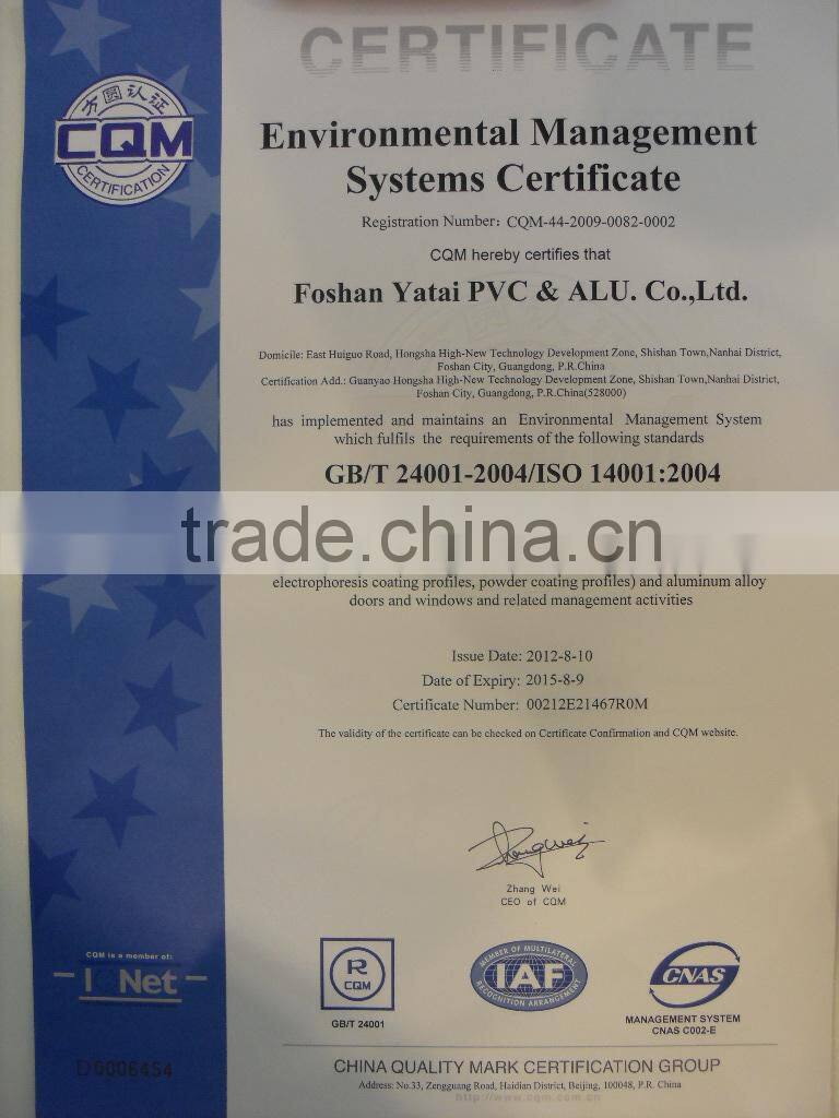 aluminium window profiles factory