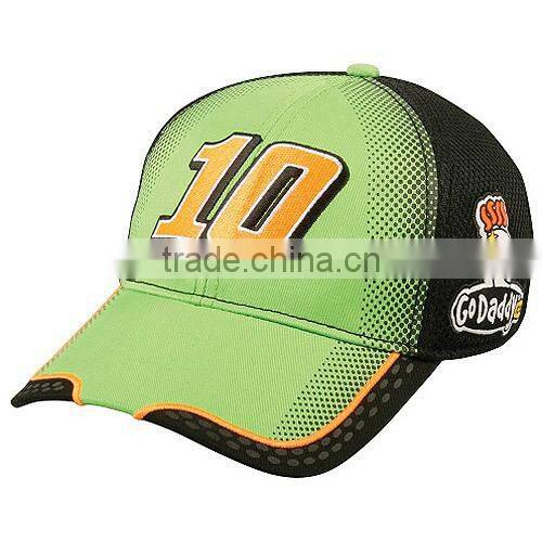 Popular fitted racing hat with embroidery