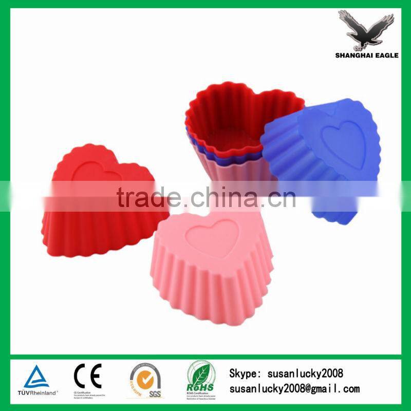 Silicone Rubber Cake Mold of Heart Shape