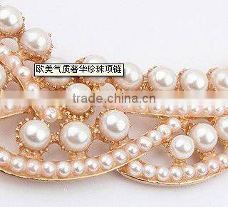 jewel beads pendant scarf necklace