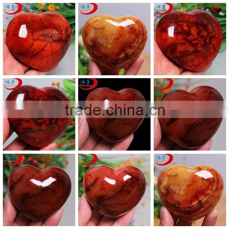 semi precious gemstone rainbow heart