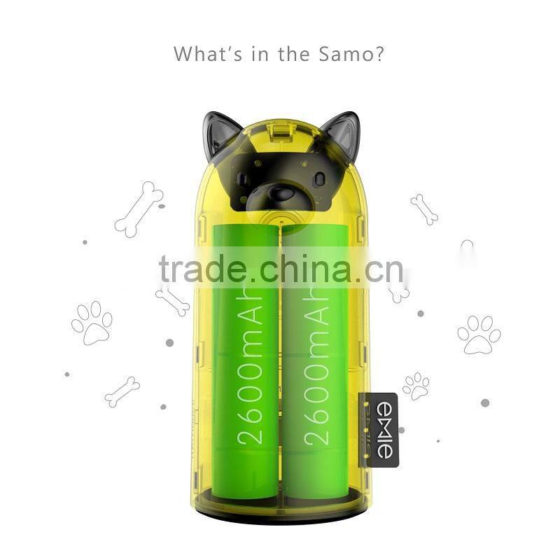 Fashion emie 5200 mah lcd power bank for iphone 6 plus