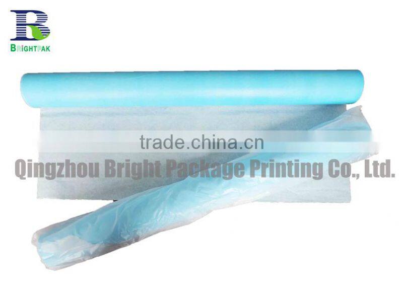 Disposable Medical Paper Bed Sheets for hospital ,paper and PE film laminated examination Table Couch Cover Paper