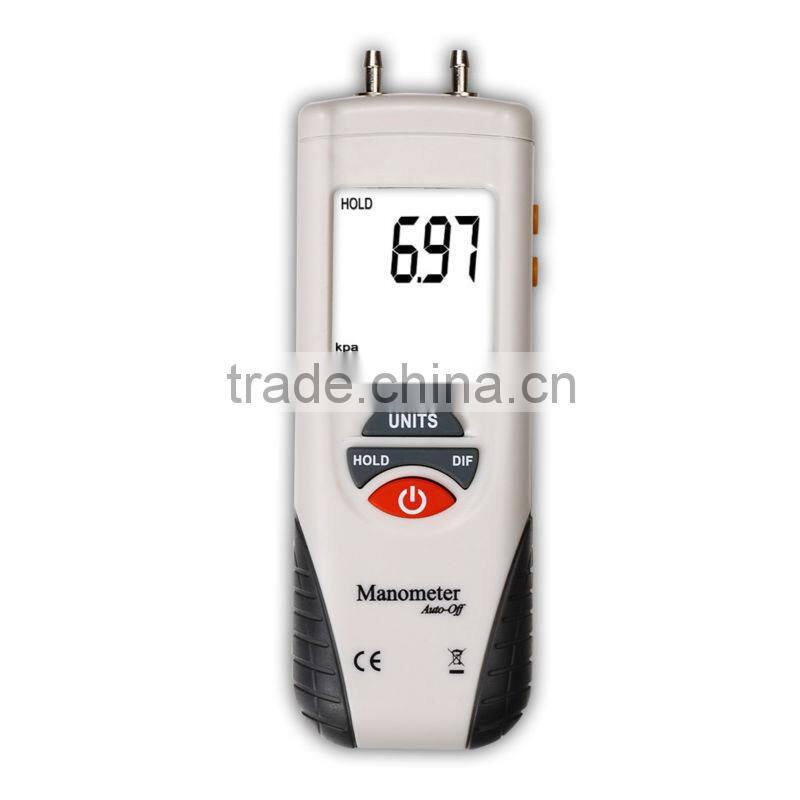 Digital Air Pressure Meter Manometer Gauge and Differential Pressure -13.79kPa ~ 13.79kPa