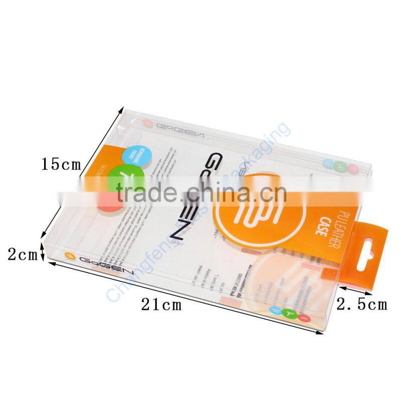 Custom Logo Transparent PU Leather Case Cover