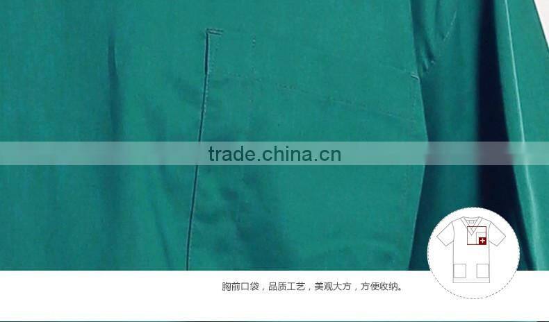 Doctor Nurse Uniform Green Split Scrubs Surgical Operation Overalls
