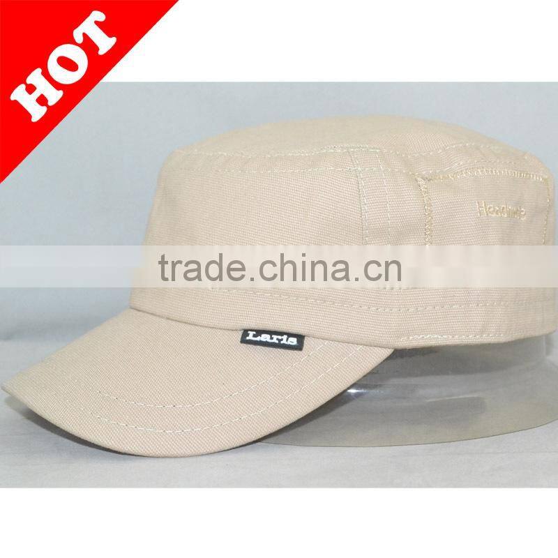 blank flat-top army cap