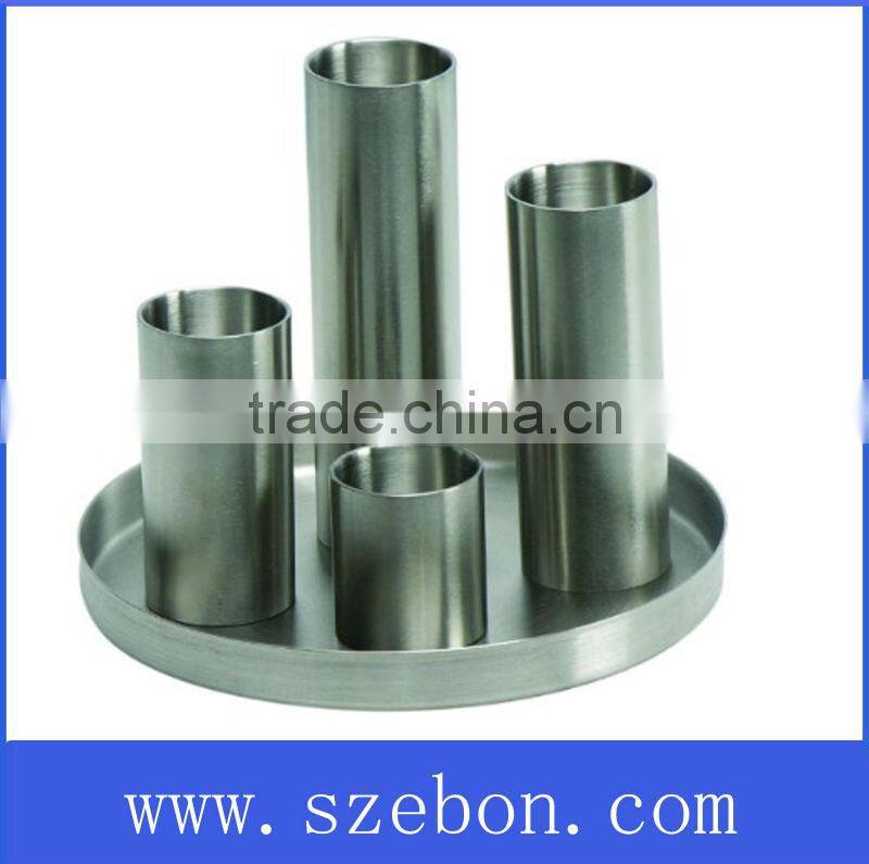 High quality long-stemmed stainless steel candle holder tealight candle holder