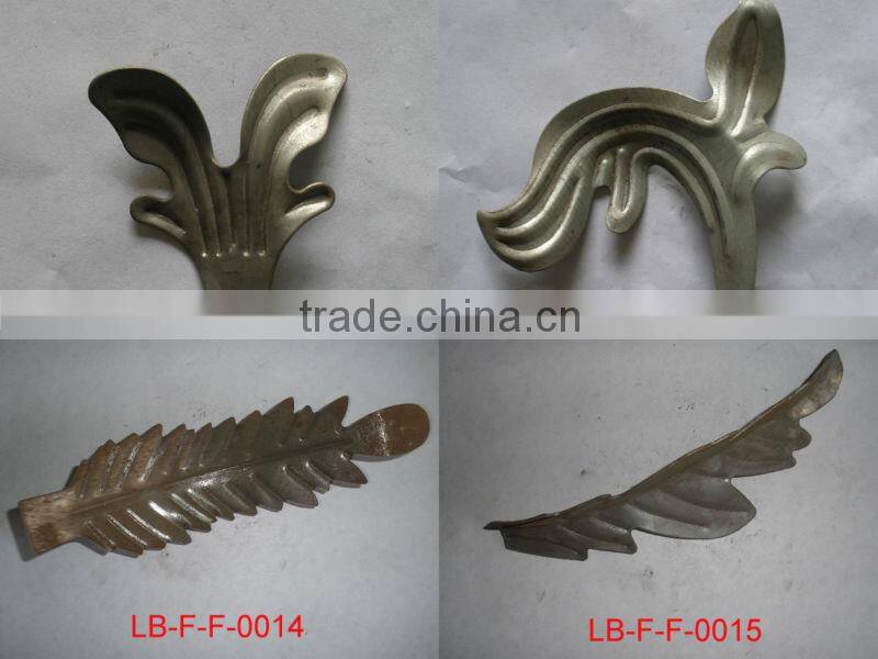 Top-seling hand forged wrought iron gate parts LB06-F-F-0035
