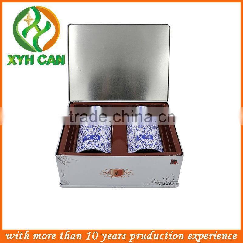 Wedding favor small wholesale tin boxes with bow and tab