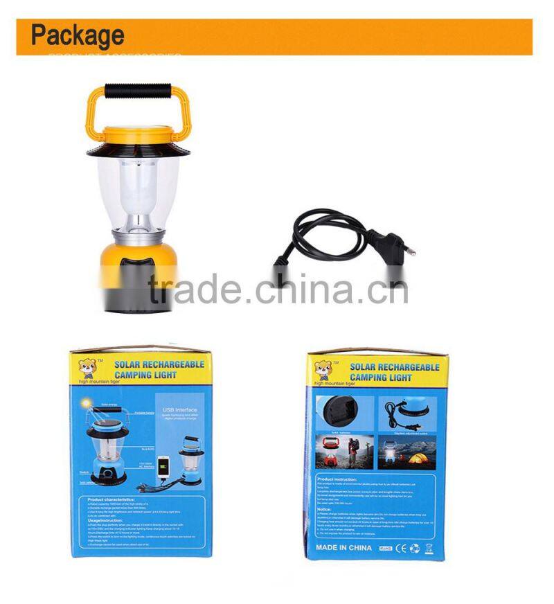 Effsun Hot Sales small Solar Rechargeable tent lamp camping light