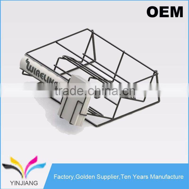 Quality Guarantee 8 Bottles Metal Counter Top Wine Display