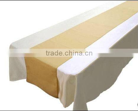 Wedding Decor Supplies Banquet Organza Table Cover Overlay Runners for Wedding Party Table Decoration