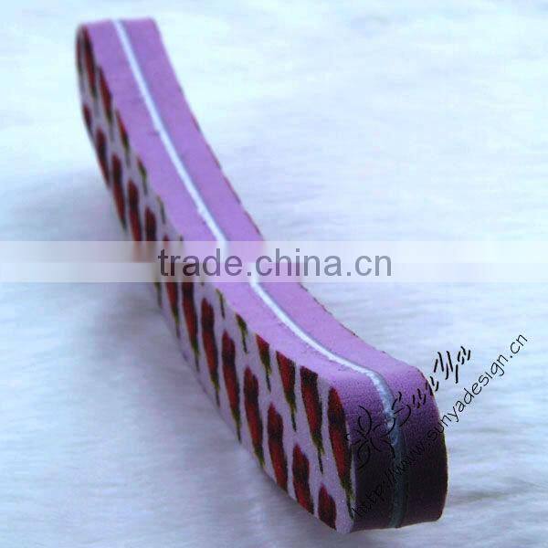 Moon shape emery board nail file