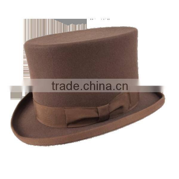 Ribbon and Rope Accessory Type and 100% Wool,100% Australian wool Material mini top hat