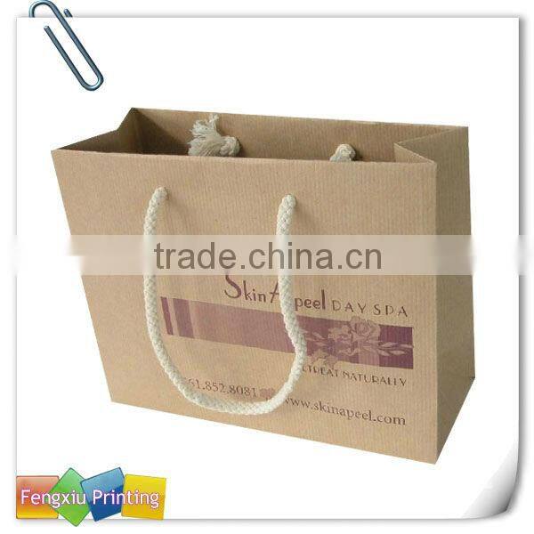 Eco-friend Wholesale Custom High Quality Printed Kraft Paper Bag