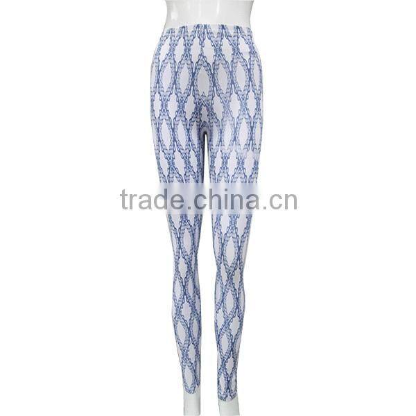 2015 custom dye sublimation fashion women sport leggings from ShenZhen manufacture